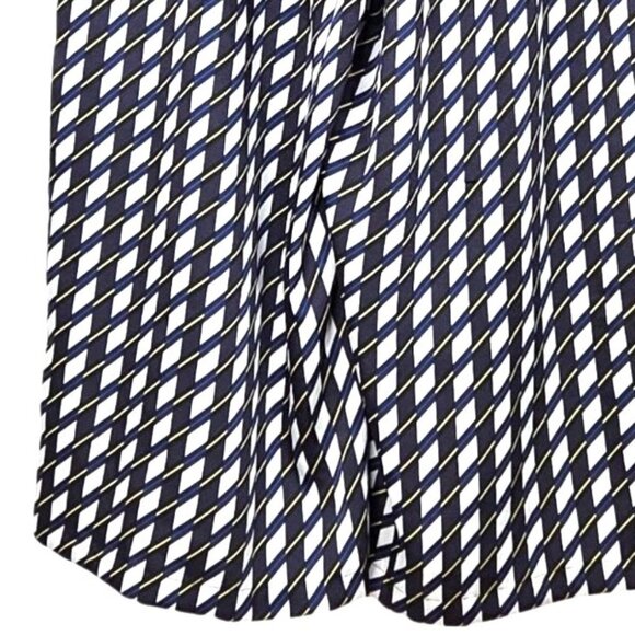 DKNY Geometric Print Cropped Wide Leg Pull-On Culotte Pants Women's Size Large - Picture 6 of 8